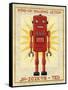 Ted Box Art Robot-John W Golden-Framed Stretched Canvas