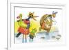 Ted, Ed, and Caroll and the Tiny Fish 2 - Turtle-Valeri Gorbachev-Framed Giclee Print