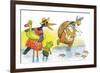 Ted, Ed, and Caroll and the Tiny Fish 2 - Turtle-Valeri Gorbachev-Framed Giclee Print