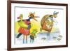 Ted, Ed, and Caroll and the Tiny Fish 2 - Turtle-Valeri Gorbachev-Framed Giclee Print