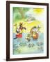 Ted, Ed and Caroll and the Tiny Fish 4 - Turtle-Valeri Gorbachev-Framed Giclee Print