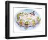 Ted, Ed, and Caroll and the Tiny Fish 5 - Turtle-Valeri Gorbachev-Framed Premium Giclee Print