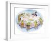 Ted, Ed, and Caroll and the Tiny Fish 5 - Turtle-Valeri Gorbachev-Framed Premium Giclee Print