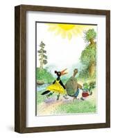 Ted, Ed and Caroll are Great Friends - Turtle-Valeri Gorbachev-Framed Premium Giclee Print