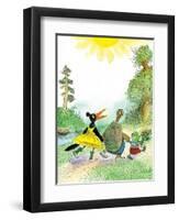 Ted, Ed and Caroll are Great Friends - Turtle-Valeri Gorbachev-Framed Premium Giclee Print