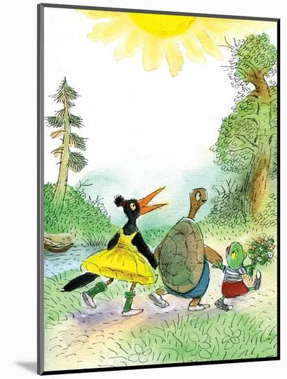 Ted, Ed and Caroll are Great Friends - Turtle-Valeri Gorbachev-Mounted Premium Giclee Print