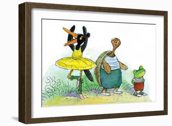 Ted, Ed, and Caroll are Great Friends - Turtle-Valeri Gorbachev-Framed Giclee Print