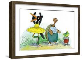 Ted, Ed, and Caroll are Great Friends - Turtle-Valeri Gorbachev-Framed Giclee Print