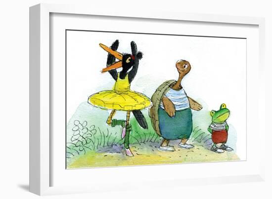 Ted, Ed, and Caroll are Great Friends - Turtle-Valeri Gorbachev-Framed Giclee Print