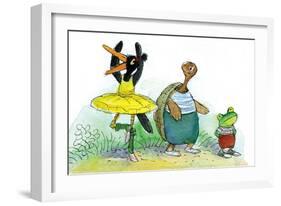 Ted, Ed, and Caroll are Great Friends - Turtle-Valeri Gorbachev-Framed Giclee Print