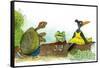 Ted, Ed, and Caroll are Great Friends - Turtle-Valeri Gorbachev-Framed Stretched Canvas
