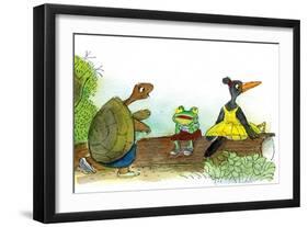 Ted, Ed, and Caroll are Great Friends - Turtle-Valeri Gorbachev-Framed Giclee Print