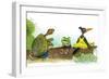 Ted, Ed, and Caroll are Great Friends - Turtle-Valeri Gorbachev-Framed Giclee Print