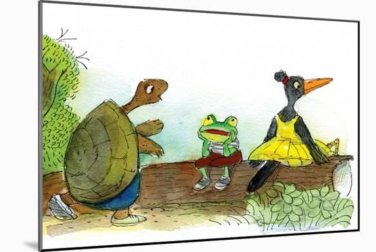 Ted, Ed, and Caroll are Great Friends - Turtle-Valeri Gorbachev-Mounted Premium Giclee Print