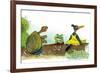 Ted, Ed, and Caroll are Great Friends - Turtle-Valeri Gorbachev-Framed Giclee Print