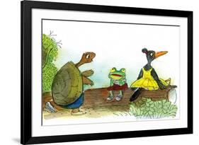 Ted, Ed, and Caroll are Great Friends - Turtle-Valeri Gorbachev-Framed Giclee Print