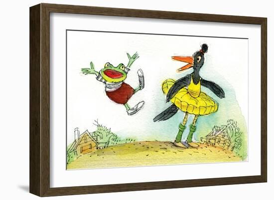 Ted, Ed and Caroll are Great Friends - Turtle-Valeri Gorbachev-Framed Premium Giclee Print