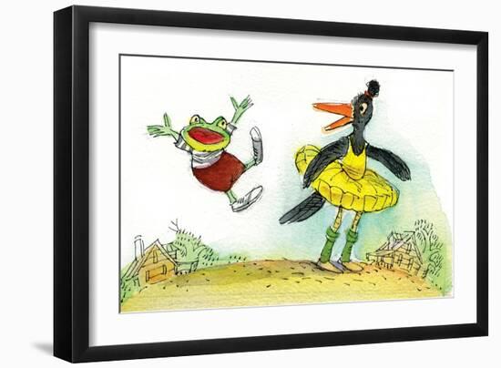 Ted, Ed and Caroll are Great Friends - Turtle-Valeri Gorbachev-Framed Premium Giclee Print
