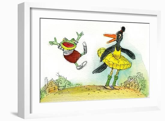 Ted, Ed and Caroll are Great Friends - Turtle-Valeri Gorbachev-Framed Premium Giclee Print