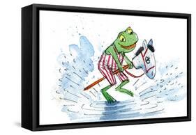 Ted, Ed and Caroll: Happily Ever After - Turtle-Valeri Gorbachev-Framed Stretched Canvas