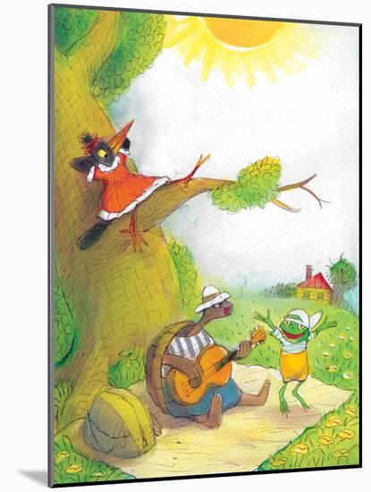 Ted, Ed and Caroll - the Picnic - Turtle-Valeri Gorbachev-Mounted Giclee Print