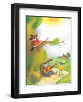 Ted, Ed and Caroll - the Picnic - Turtle-Valeri Gorbachev-Framed Premium Giclee Print