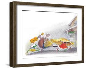 Ted, Ed and Caroll - the Picnic - Turtle-Valeri Gorbachev-Framed Giclee Print