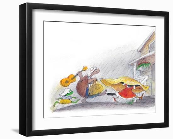 Ted, Ed and Caroll - the Picnic - Turtle-Valeri Gorbachev-Framed Giclee Print