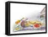 Ted, Ed and Caroll - the Picnic - Turtle-Valeri Gorbachev-Framed Stretched Canvas