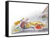 Ted, Ed and Caroll - the Picnic - Turtle-Valeri Gorbachev-Framed Stretched Canvas