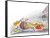 Ted, Ed and Caroll - the Picnic - Turtle-Valeri Gorbachev-Framed Stretched Canvas