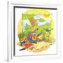 Ted, Ed and Caroll - the Picnic - Turtle-Valeri Gorbachev-Framed Giclee Print