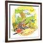 Ted, Ed and Caroll - the Picnic - Turtle-Valeri Gorbachev-Framed Giclee Print