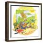 Ted, Ed and Caroll - the Picnic - Turtle-Valeri Gorbachev-Framed Giclee Print