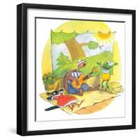 Ted, Ed and Caroll - the Picnic - Turtle-Valeri Gorbachev-Framed Giclee Print