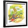 Ted, Ed and Caroll - the Picnic - Turtle-Valeri Gorbachev-Framed Giclee Print