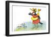 Ted, Ed and Caroll the Tiny Fish 3 - Turtle-Valeri Gorbachev-Framed Giclee Print