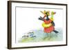 Ted, Ed and Caroll the Tiny Fish 3 - Turtle-Valeri Gorbachev-Framed Giclee Print