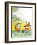 Ted, Ed and Caroll the Tiny Fish - Turtle-Valeri Gorbachev-Framed Premium Giclee Print