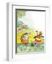 Ted, Ed and Caroll the Tiny Fish - Turtle-Valeri Gorbachev-Framed Premium Giclee Print