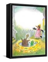 Ted,Ed, Caroll and the Swimming Pool - Turtle-Valeri Gorbachev-Framed Stretched Canvas