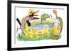 Ted, Ed, Caroll and the Swimming Pool - Turtle-Valeri Gorbachev-Framed Giclee Print