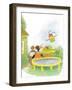 Ted, Ed, Caroll and the Trampoline - Turtle-Valeri Gorbachev-Framed Giclee Print