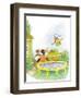 Ted, Ed, Caroll and the Trampoline - Turtle-Valeri Gorbachev-Framed Giclee Print