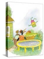 Ted, Ed, Caroll and the Trampoline - Turtle-Valeri Gorbachev-Stretched Canvas