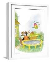 Ted, Ed, Caroll and the Trampoline - Turtle-Valeri Gorbachev-Framed Premium Giclee Print