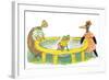 Ted, Ed, Caroll and the Trampoline - Turtle-Valeri Gorbachev-Framed Giclee Print