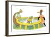 Ted, Ed, Caroll and the Trampoline - Turtle-Valeri Gorbachev-Framed Giclee Print