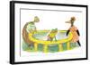 Ted, Ed, Caroll and the Trampoline - Turtle-Valeri Gorbachev-Framed Giclee Print