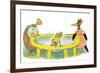 Ted, Ed, Caroll and the Trampoline - Turtle-Valeri Gorbachev-Framed Giclee Print